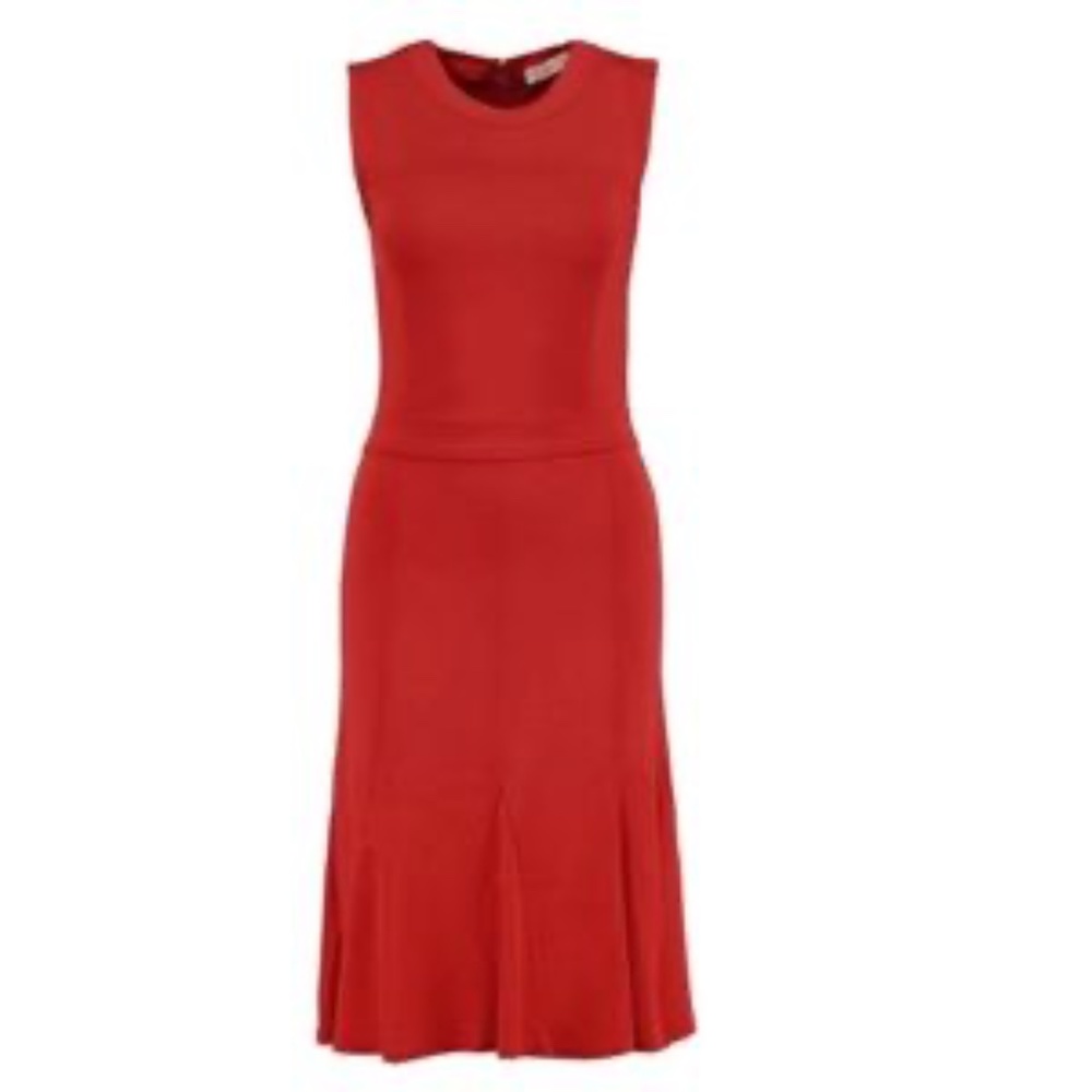 Tory Burch Deeann Fluted Hem Dress Size Small